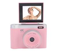 Elprico Digital Camera for Photography,1080P 12MP Vlogging Camera for YouTube with 2.8" 180° Flip Screen,8X Digital Zoom Point and Shoot Camara with AI Anti-Shake for Photography (Pink)