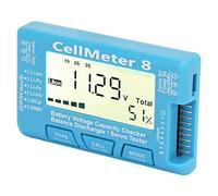 Elprico Digital Voltage Capacity Testers with Editing -LCD Display for Lipo Life Li Ion Nimh Nicd Cell, Easytouse Battery Capacity Checker for Model Hobbyists