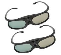 Elprico DLP Link 3D Glasses Rechargeable, 144Hz Refresh, Active Shutter Glasses, Left/Right Eye Rotation, Compatible with Vivitek, LTV 2500, LTV 3500, Vanish TV Projectors