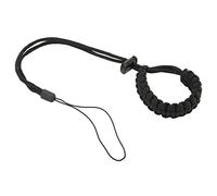 Elprico Durable Hand Woven Dive Wrist Strap with Adjustable Fit, Light Weight, Small Size, for Mobile Phone, ACTION Camera, 10/9/8/7/6/5/4/3, OSMO ACTION, OneX2, XiaoYi (Black)