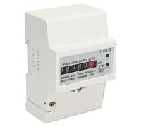 Elprico EIN Phase -Din -Schiene Disc Power Consumption Wattmeter Electricity Meter with LED Indicator for Office Buildings Red 1 Piece