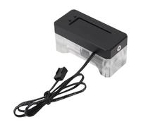 Elprico Electronic Water Cooling Flow Alarm,Digital Temp and Flows Rate Monitor,Aluminum Alloy and Acrylic High Temperature Low RPM for PC Water Cooling Loop,with Small 3 Pin Interface