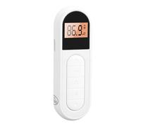 Elprico FM Radio, Portable Transistor Radio with Best Reception Backlight LCD Digital Tuning Stereo Sound Belt Clamp, Easy to Use for Jogging Walking Cycling (White)