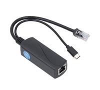Elprico Gigabit PoE Splitter Type C, 5V 4A Power Over Ethernet to USB C Adapter IEEE 802.3af/at Compliant 10/100/1000Mbps with RJ45 Input, for Pi 5 5B