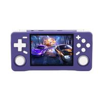 Elprico Handheld Game Console,3.5 Inch HD Screen Retro Gaming Console Classic Games with Multiple Emulators,4000mAh Battery Rechargeable Pocket Video Gaming Player for Home Travel (Indigo Blue)