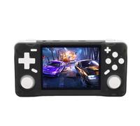 Elprico Handheld Game Console,3.5 Inch HD Screen Retro Gaming Console Classic Games with Multiple Emulators,4000mAh Battery Rechargeable Pocket Video Gaming Player for Home Travel (Transparent Black)