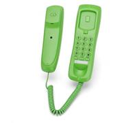 Elprico Hotel Telephone Mini Landline Pulse Tone Dialing, Anti Interference Thunder Desk Wall Convertible Line Phone with Mute Pause Redial Function, for Office Home Hotel (Green)