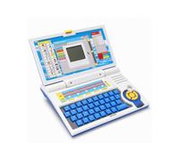Elprico Kids Learning Laptop Toy with Alphabet Sounds and Music | Spelling games, melodies, and alphabet exercises; lightweight ABS build for travel; runs on 3 AA batteries (not included)