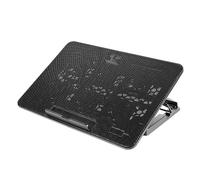 Elprico Laptop Cooling Pad, Fast Cooling with 6 LED Fans, USB Powered, Widely Compatible, Quiet Design, Adjustable Angle for 15.6in Or Below PC