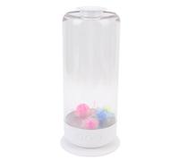 Elprico LED Jellyfish Lamp, 7 Color Changing Desk Aquarium with 4 Realistic Jellyfish, Quiet Sensory Mood Light for Relaxation, USB Night Light for Kids Bedroom & Home Decor (White)