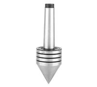 Live Tailstock Center, MT2 Heavy Duty Live Bearing Tailstock Center Metal Wood Lathe Turning Tool High Accuracy 0.01 MM