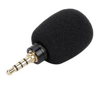 Elprico Mini 3.5mm Portable Microphone Lightweight Long Service Time Omnidirectional Pick-up Pattern for Mobile Phone Tablet Camera Recording EY-630A Mic for Vloggers (3.5 four-pole mono direct plug)