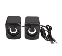 Elprico Mini Computer Speaker, USB Powered Clear Bass Less Distortion Wired Small Speaker for for Desktop PC Laptop