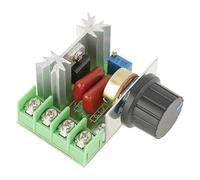 Elprico Motor Speed Controllers, AC 50-220V 2000W 25A AC Motor Speed Controller Voltage Regulator LED Dimmers can Adjust the Output Voltage Via the Precision Multi-ring Potentiometer