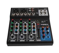 Elprico Professional Audio Mixer, Sound Board Mixing Console,48V Power Stereo Recording,No Drive Sound Board USB Stereo Mixing Console for Home and Stage Use