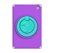 Elprico Protective Tablet Case, EVA Shockproof Eagle-Pattern Cover with Rotating Foldable Stand, for Fire Max 11 2023 (Light Purple)