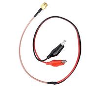 Elprico Radio Frequency Connection Cable, 52cm Red Black Test Lead Including SMA RG316 High Temperature Cable 18AWG Silicone Wire and Crocodile Clip