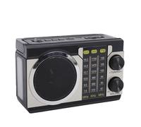 Elprico Retro Bluetooth Speaker, Rechargeable Portable Wireless Speaker with Telescopic Antenna, AM FM SW Radio, Vintage Decor, for Home Car Travel Camping