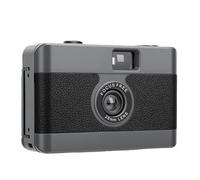 Elprico Reusable 35mm Film Camera with Built-in Flash, Vintage Style (Black)