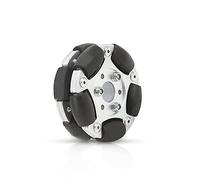 Elprico Robot Omni Wheel, Nylon and Pe Roller 360 Degree Rotation Robot Omni Wheel Replacement, 3Kg Load Aluminium Alloy 60Mm Omni Wheel for Intelligent Robot Car Diy Accessories