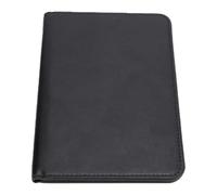 Elprico Smart Passport Cover with Blocking Function, Trackable and Wireless Charging Travel Wallet for Frequent Travelers, PU Leather in Black