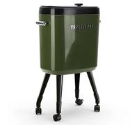 Elprico Tall Trash Can, 15L Slim Garbage Can with Wheels and Elevated Legs, Slide Open Lid Waste Bin for Kitchen Bathroom Office