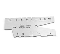 Elprico Thread Gauges, 29 Degree Stainless Steel ACME Thread Measuring Gauge, Professional Screw Pitch Grinding Gauge Tool