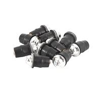 Elprico Universal Sturdy 10pcs Motorcycle Windscreen M5 Inner Hexagonal Screws for Windshield, Wear-Resistant Rust-Proof for Replacement Parts (Silver)