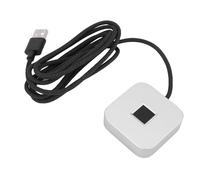 Elprico USB Fingerprint Reader Fingerprint for Wins10/11, Wins Hello Automatic Driver Installation with 5ft Extension Cable,360 Degree Touch Fast Recognition Wins Password Operation (Silver)