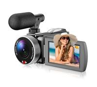 Elprico Video Camera Camcorder, 4K 48MP Digital Camera Recorder with Multi Angle Rotating Screen Vlogging Camera for Streaming and Recording