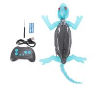 Elprico Wall Crawler Gecko, Realistic Electric Wall Climbing Lizard Toy Rechargeable Simulation Animal with Wireless Remote, for Boys Girls Kids (Blue)