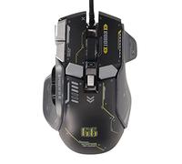 Elprico Wired Gaming Mouse, 10 Button Macro Programmable, 13 RGB Lighting Modes, 12800dpi, Mechanical Micro Switch, Fast Rebound, 6 Speed Adjustable DPI for Gaming and Office (Black)