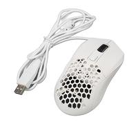 Elprico Wired Mouse, USB Wired Computer Mouse with Adjustable DPI, Ergonomic, RGB Backlit, Programmable Keys 4.9ft Cable Gaming Mouse for Gaming Office Study (White)