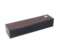 Elprico Wood Retro Wired Speaker, Portable Mini Computer Speakers HiFi Stereo Sound AUX in Wired USB Powered, Vintage Wooden Speaker for Room Decoration
