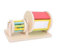 Elprico Wood Rolling Drum Rattle Educational Toy for Baby Sensory Learning Early Development 1 Piece