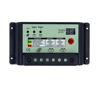 Elqubkan Dual Battery Solar Charge Controller System Batteries Power Panel Regulator Charger PWM 12V 24V (20A) 1 Piece