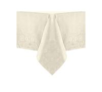 Elrene Damask Tablecloth, Polyester, Ivory, 60" x 144" Oblong/Rectangle