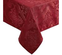 Elrene Damask Tablecloth, Polyester, Red, 84" x 60" (Rectangular)