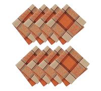 Elrene Home Fashions Autumnal Harvest Jacquard Napkins, Set of 8, 17"x17"