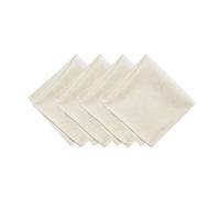 Elrene Home Fashions Caiden Elegance Damask Fabric Napkins (Set of 4), 17" x 17", Ivory