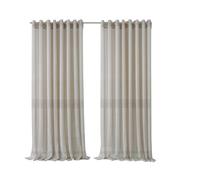 Elrene Home Fashions Carmen Extra Wide Indoor/Outdoor Sheer Grommet Window Curtain Panel, 114"x108" (1, Natural