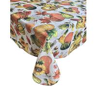 Elrene Home Fashions Grateful Season Fall Printed Fabric Tablecloth, 60 in x 120, Multi