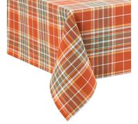 Elrene Home Fashions Hawley Plaid Fall/Harvest/Thanksgiving Cotton Rectangle Tablecloth, 60"x102"