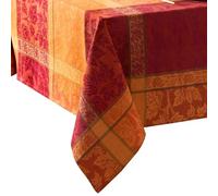 Elrene Home Fashions Maplewood Leaf Jacquard Fall/Harvest/Thanksgiving Woven Cotton Rectangle Tablecloth, 60"x102"