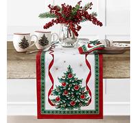 Elrene Home Fashions Villeroy & Boch Toy's Delight Christmas Table Runner, Festive Holiday Table Decor, 13 Inches x 70 Inches