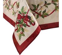 Elrene Home Fashions Villeroy & Boch Winter Bows & Garland Christmas/Holiday Tablecloth, 60"x84" Rectangle