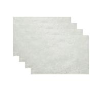 Elrene Jacquard Holiday Fabric Placemats Set of 4, Polyester, Ivory, 13" x 19"