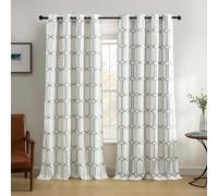 Elrene Single Panel Window Curtain Drape, Soft Blue, 52"x84"