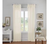 Elrene Single Window Curtain Drape, Polyester, Ivory, 52 in x 108 in (1 Panel)