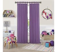 Elrene Single Window Panel Curtain Drape, Purple, 50" x 95"